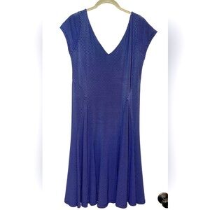 Ralph Lauren blue polka dot flowy dress size small